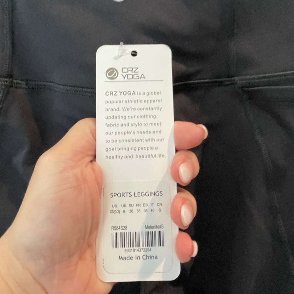 CRZ YogaLeggings Black, XS, NWT - Picture 7 of 10
